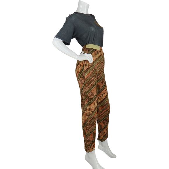70s Vintage Joy Stevens High Waisted Boho Hippie Festival Disco Mom Pants XS - Picture 6 of 9